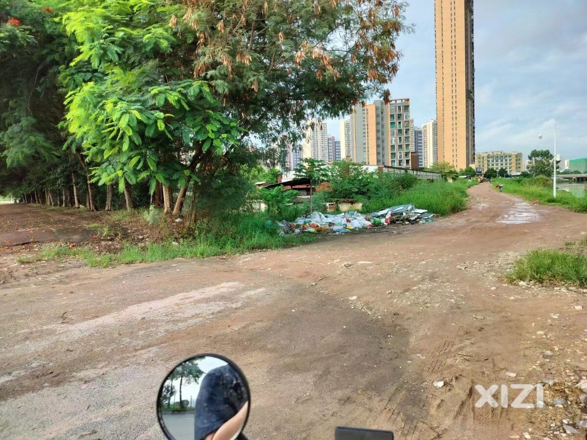 美丽的鹿江边还有泥土路，