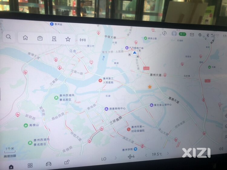 整个惠城区主要道路都堵车