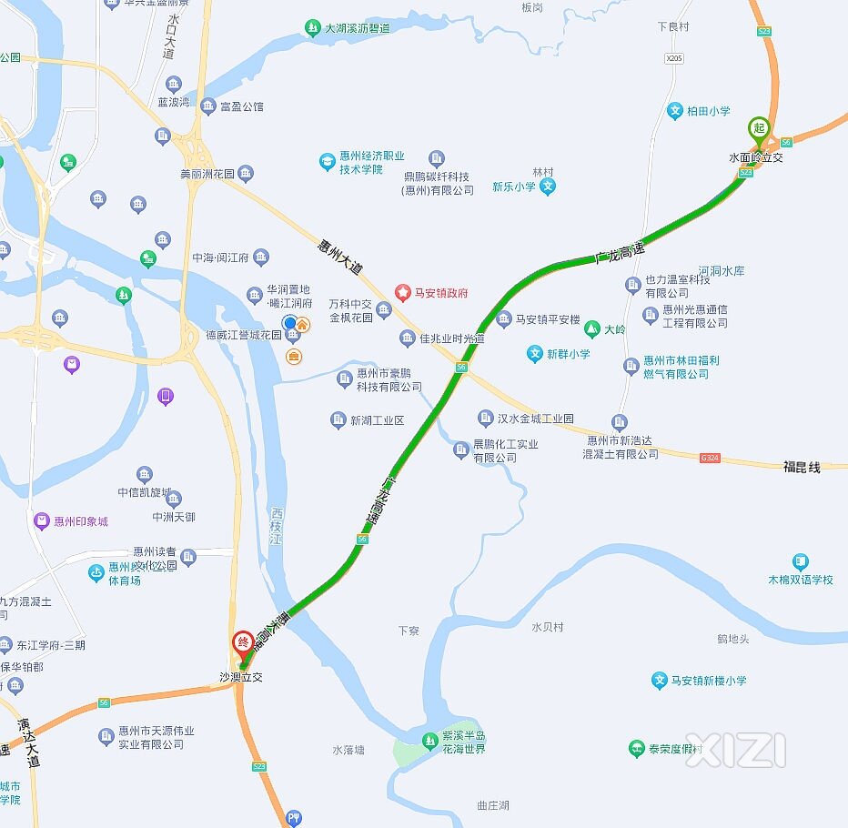 惠大高速和广龙高速交汇路段叫什么高速？