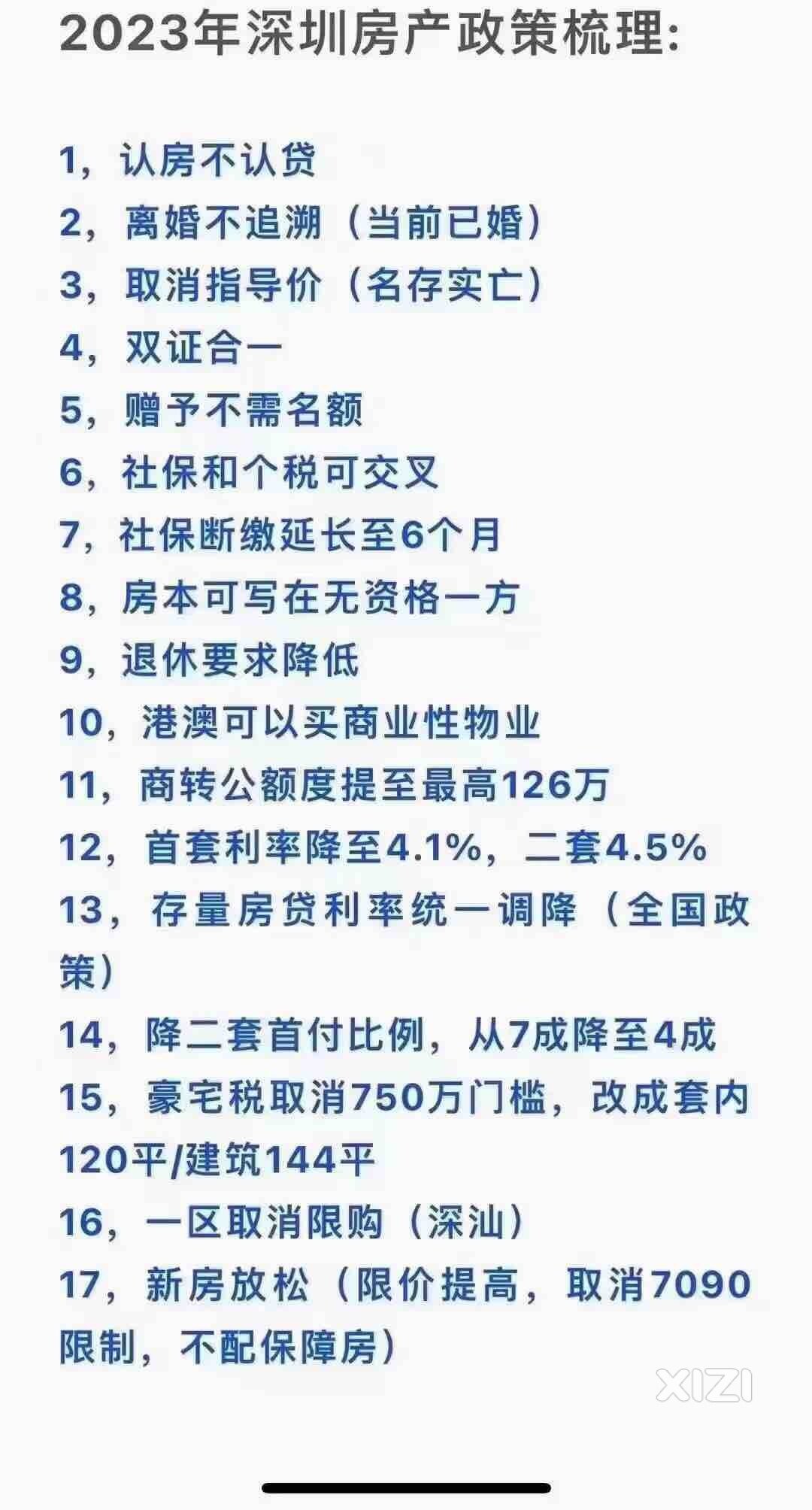 深圳最新政策