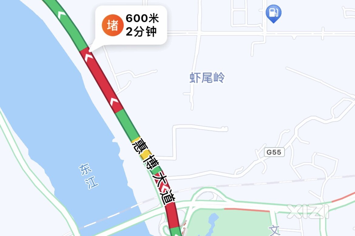 惠博大道又堵车了，好可怕