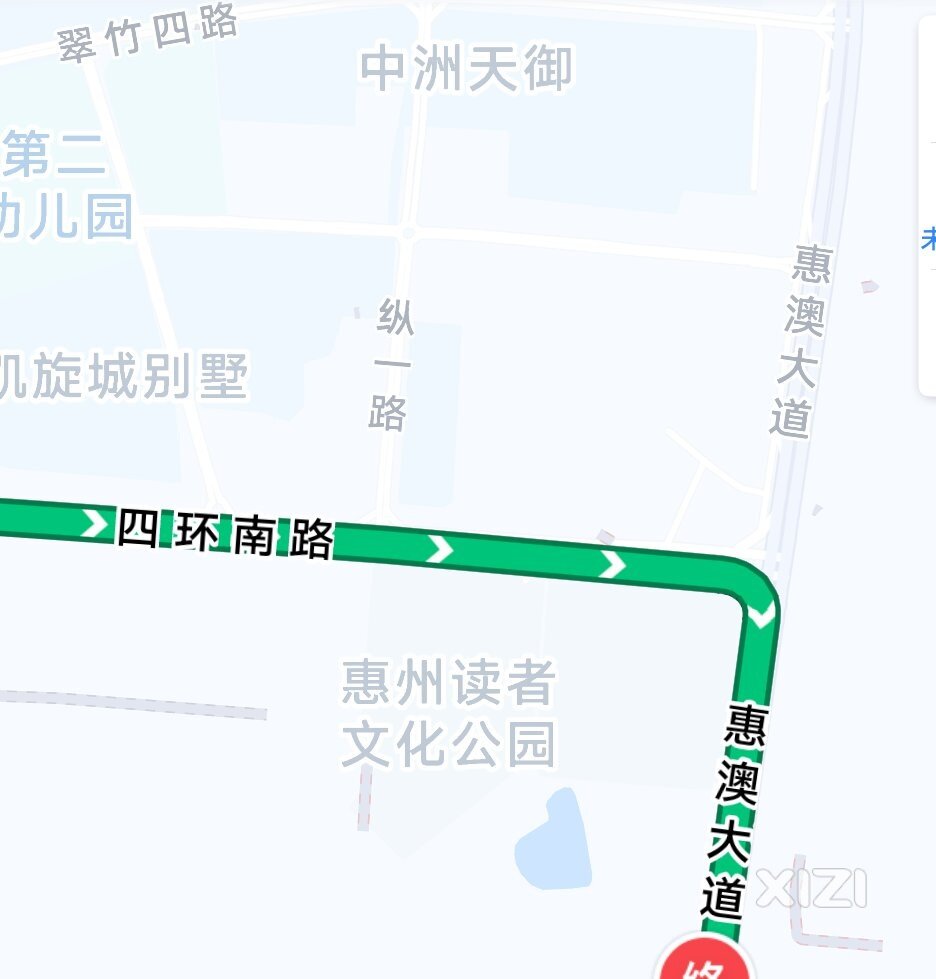 四环南路到惠大高速沙澳入口右转路口需要扩宽路面