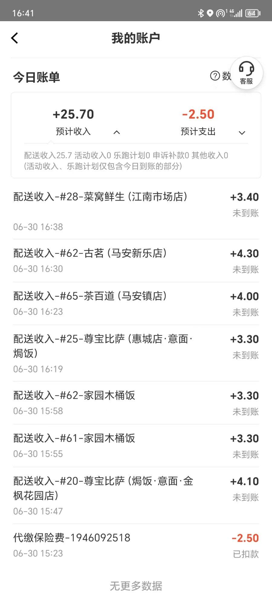 降的有点离谱啊，全部都是三块三块的，为了三块钱，跑的跟条狗一样