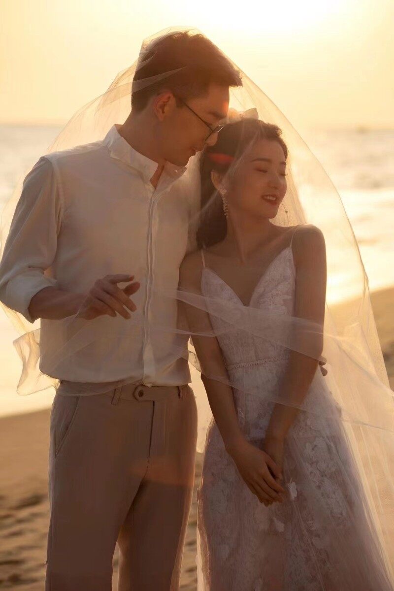 客片分享·嘎嘎好看的海景婚纱照