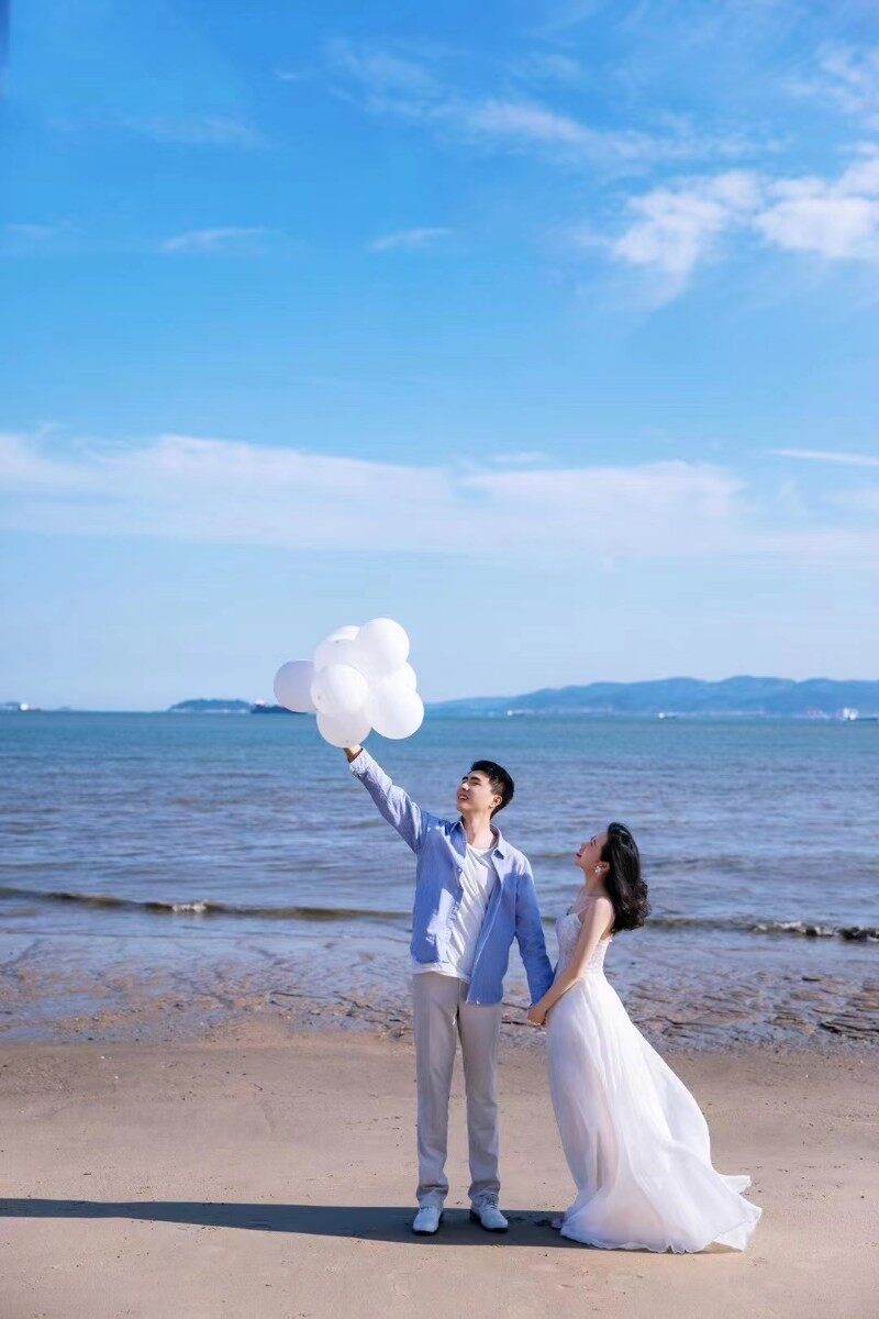 心动一次又一次的海边婚纱照🌊浪漫