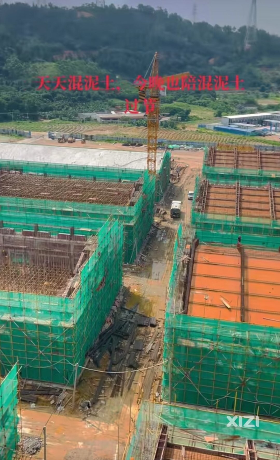 稔山大埔屯的惠东粮油储备中心项目建设进度很快