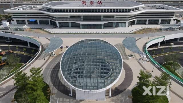 广汕高铁惠东站航拍