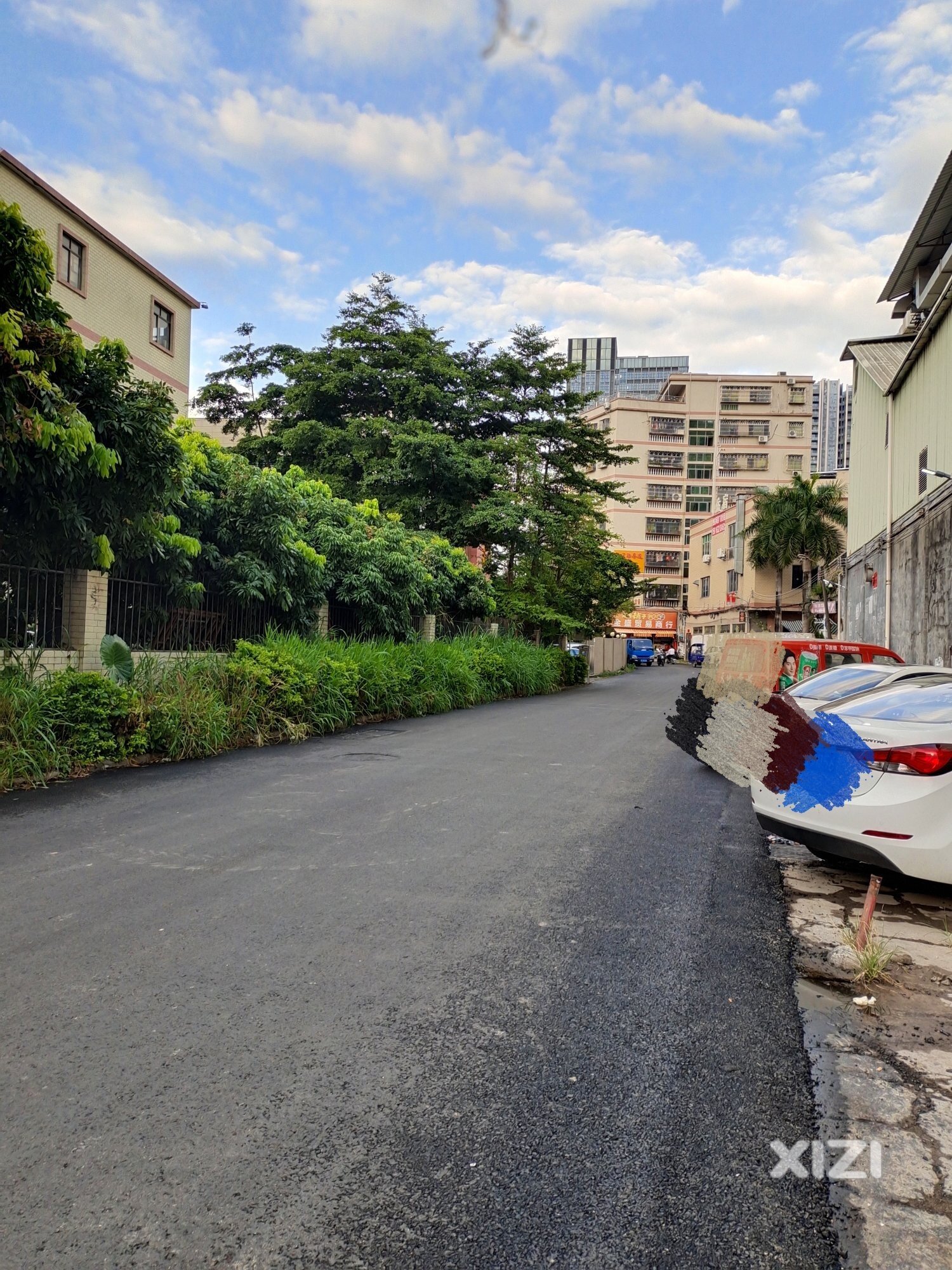 仲恺这条路铺上了沥青，好走多了