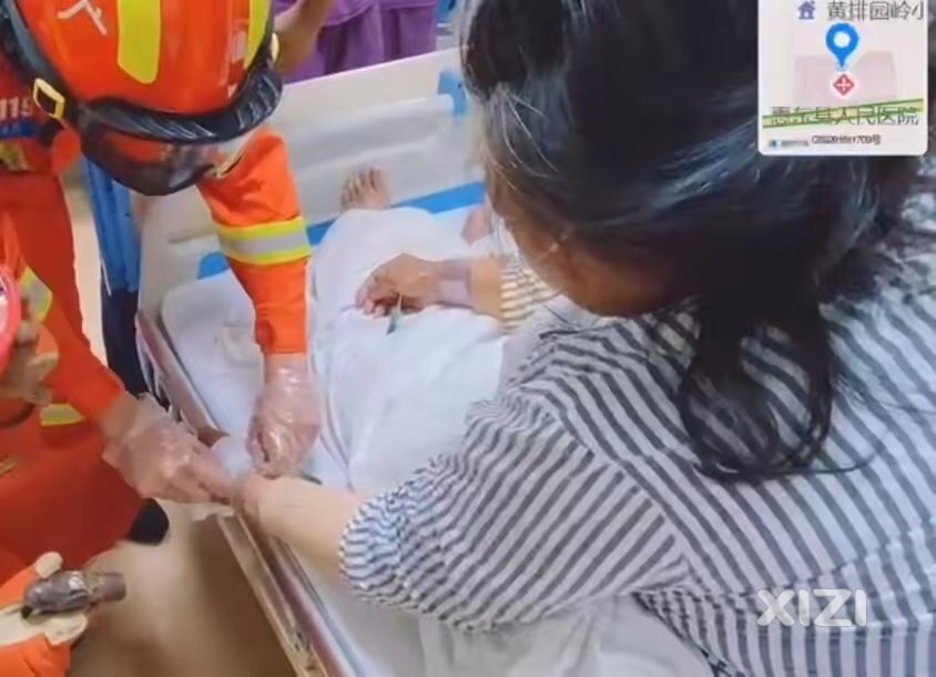 惠州一住院患者手腕肿胀，被手镯卡住