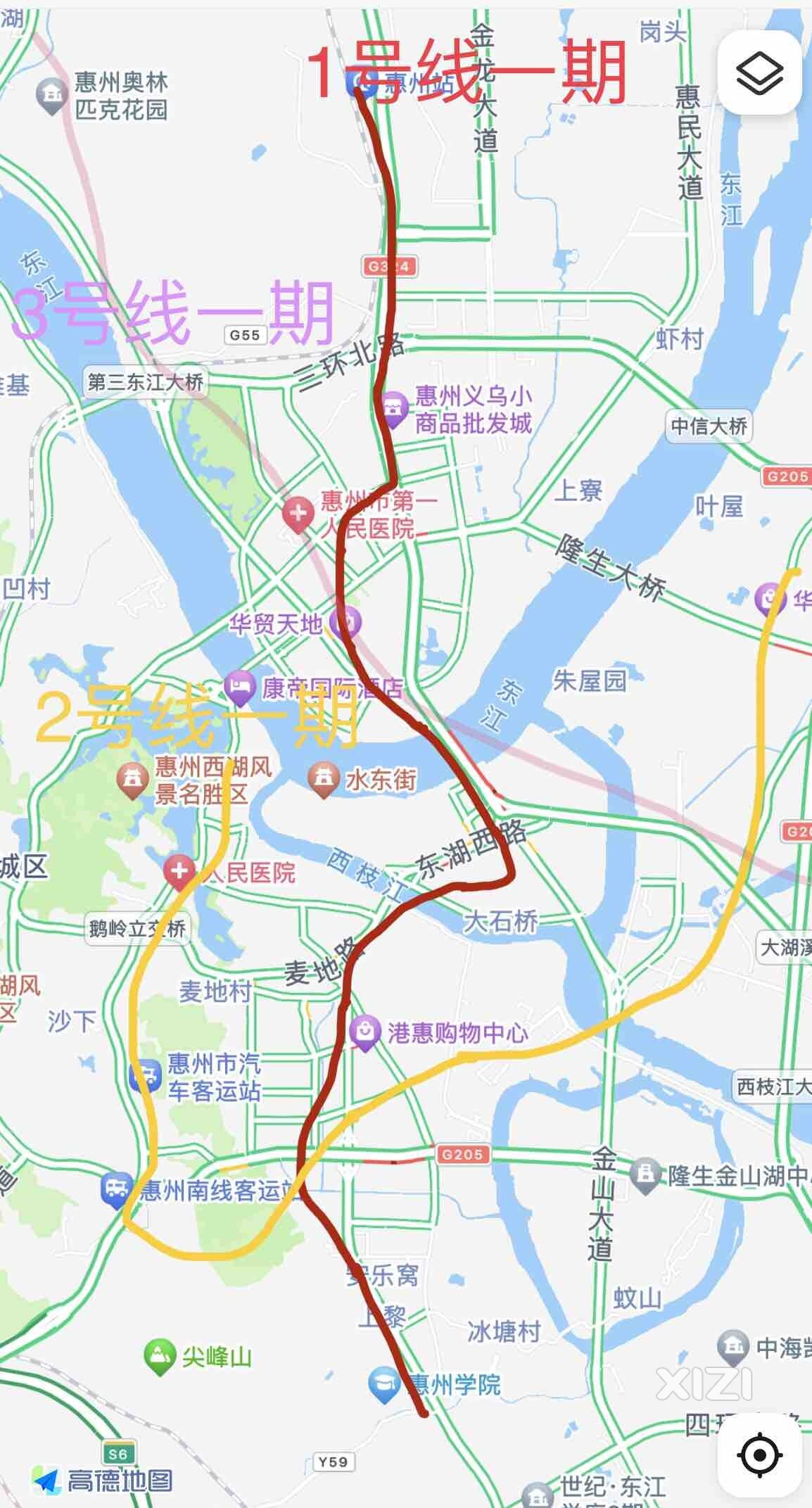 惠州地铁为什么不分几期修呢，先把地铁搞到再说