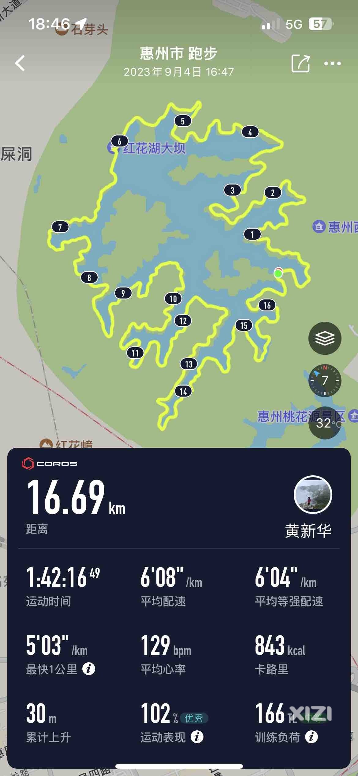 艰难地，孤独地，跑着