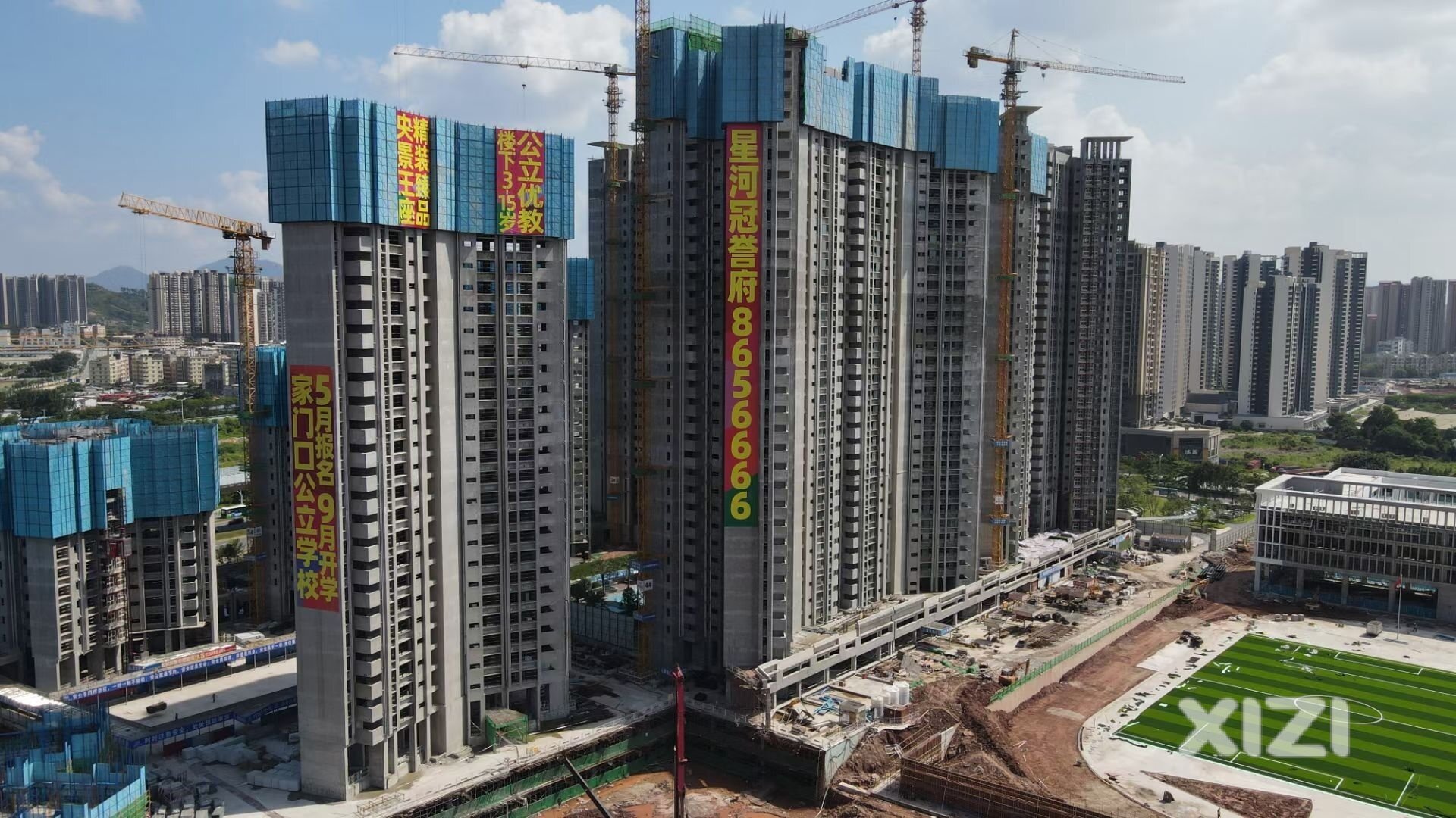仲恺星河冠誉府，建得挺漂亮的