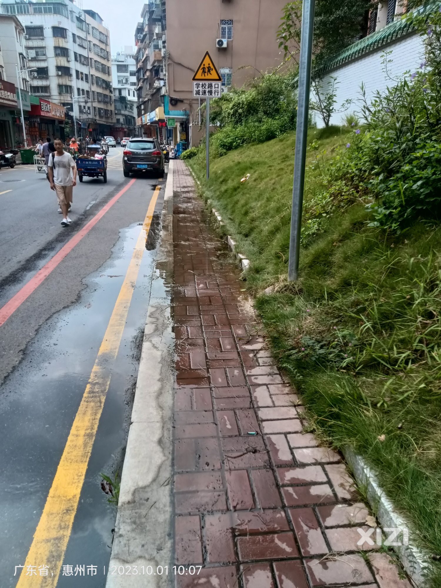 横江一路，路面，人行