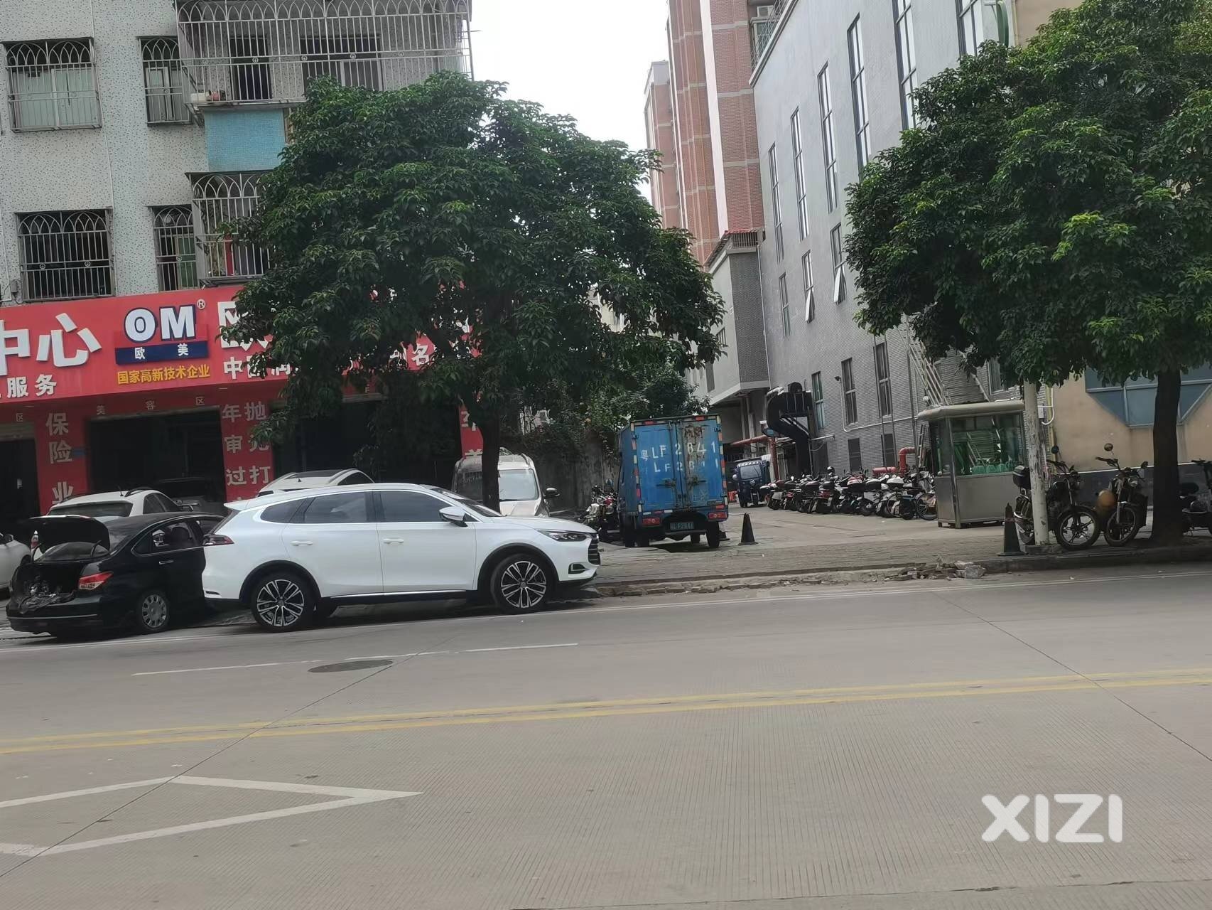 淡水爱明中路人行道上砖块脱落