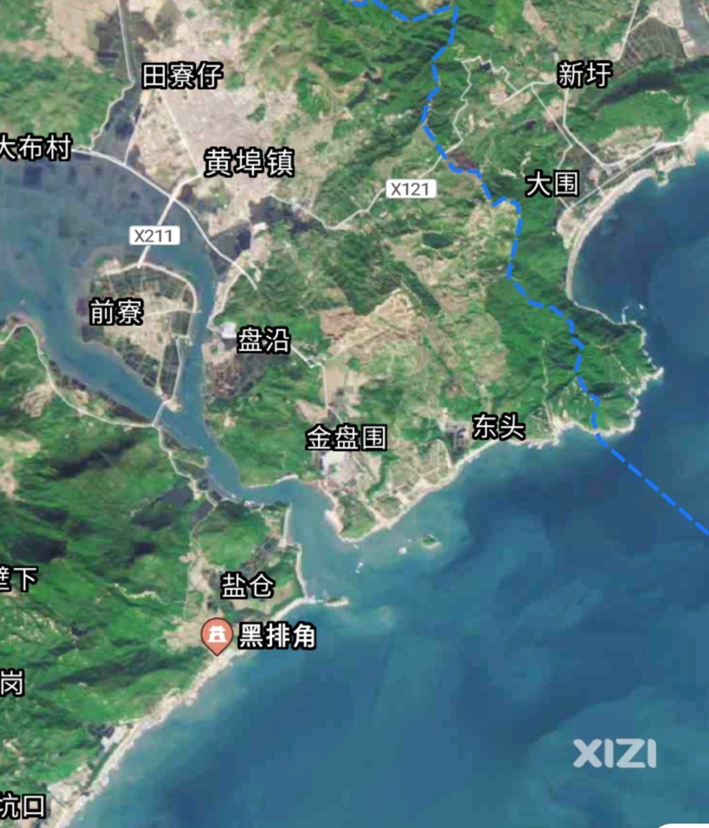 建了太平岭HD站还有部分未开发。惠州大陆海岸线最东端东头村海滩
