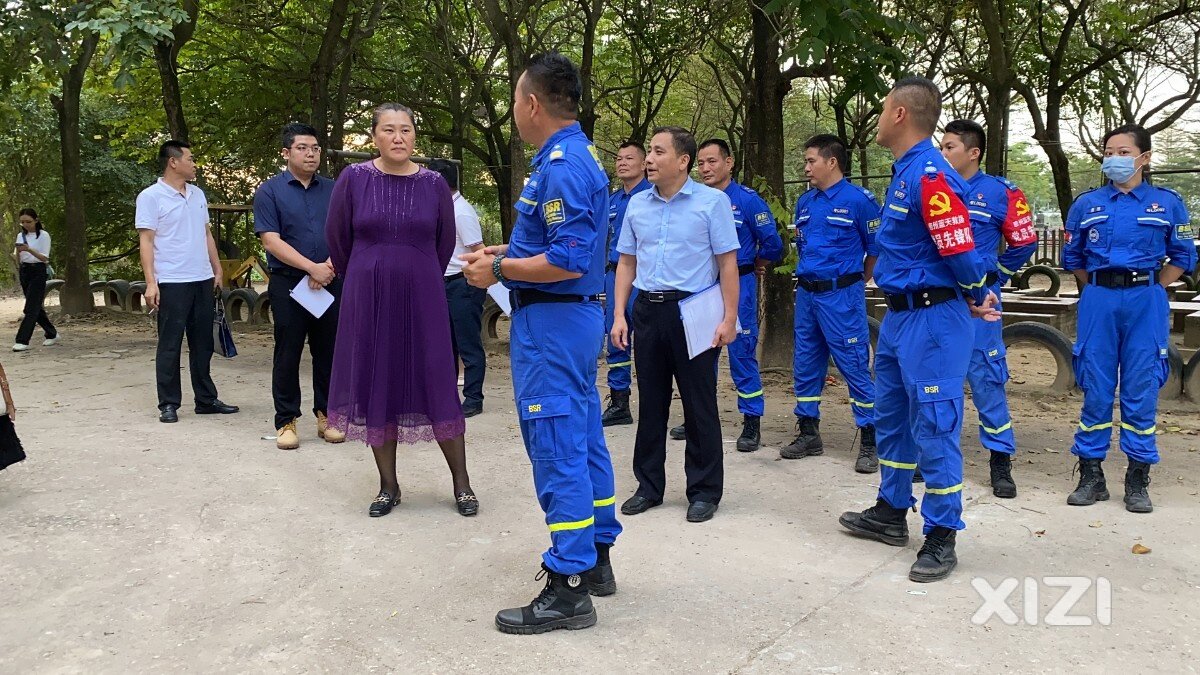 惠蓝动态丨东莞市党建审查组到我队部进行党建工作示范点审评