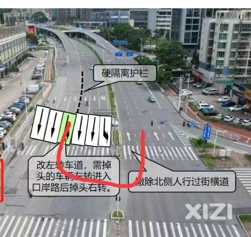 新汽车站立交加装护栏，翔顺花园的业主去哪掉头，怎么左转？？