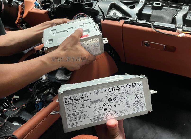 平行进口美规，加版奔驰S500 S580更换主机，汉化导航，语音交互等功能