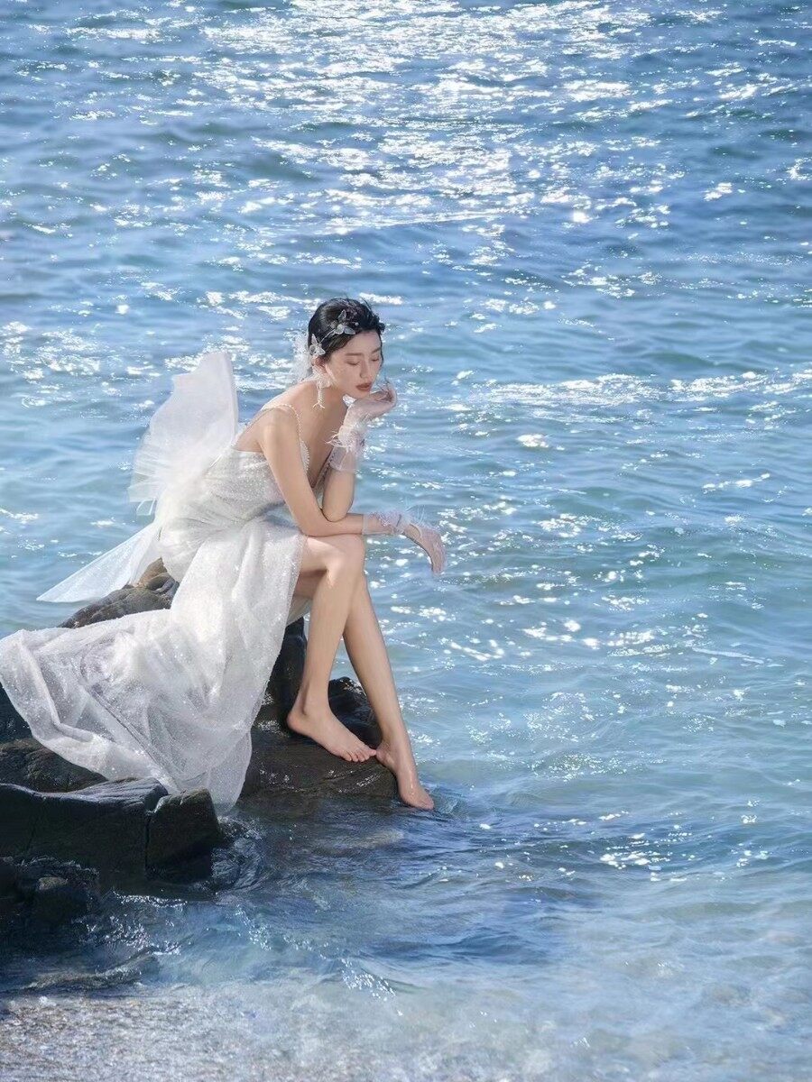 礁石海景婚纱照真的美翻我| 惠州婚纱照