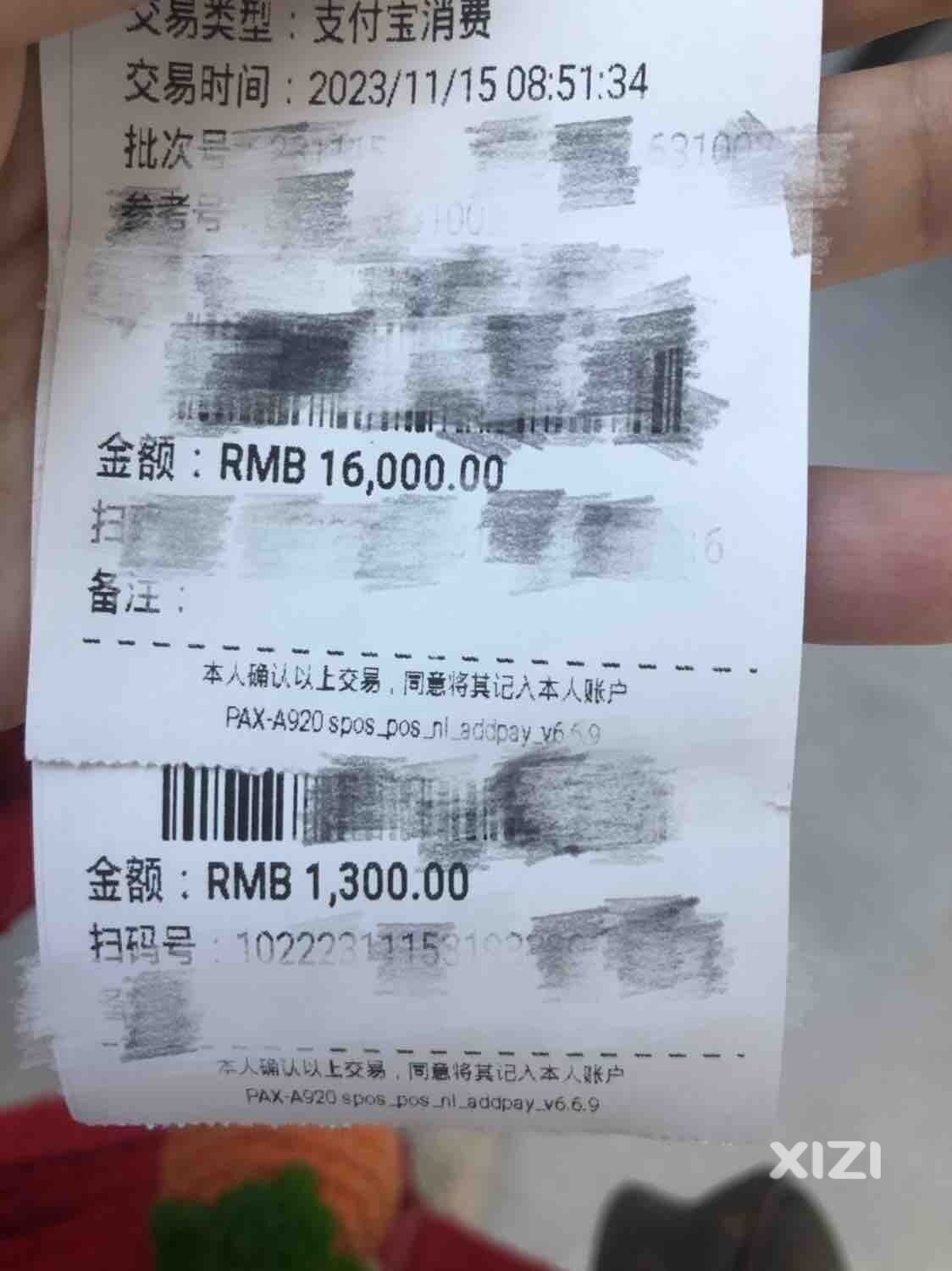 今日消费17300元