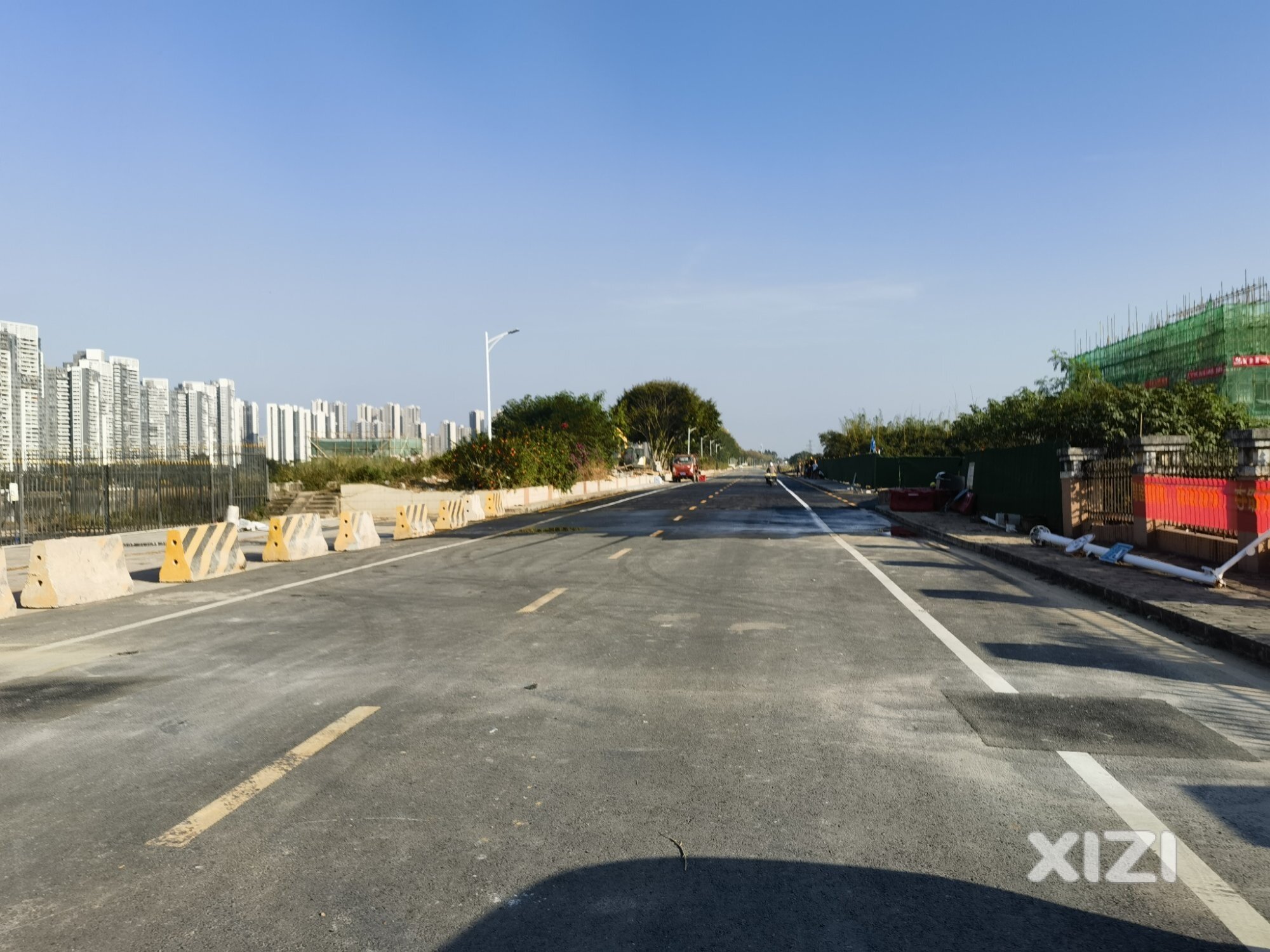 惠沙堤二路终于通车了