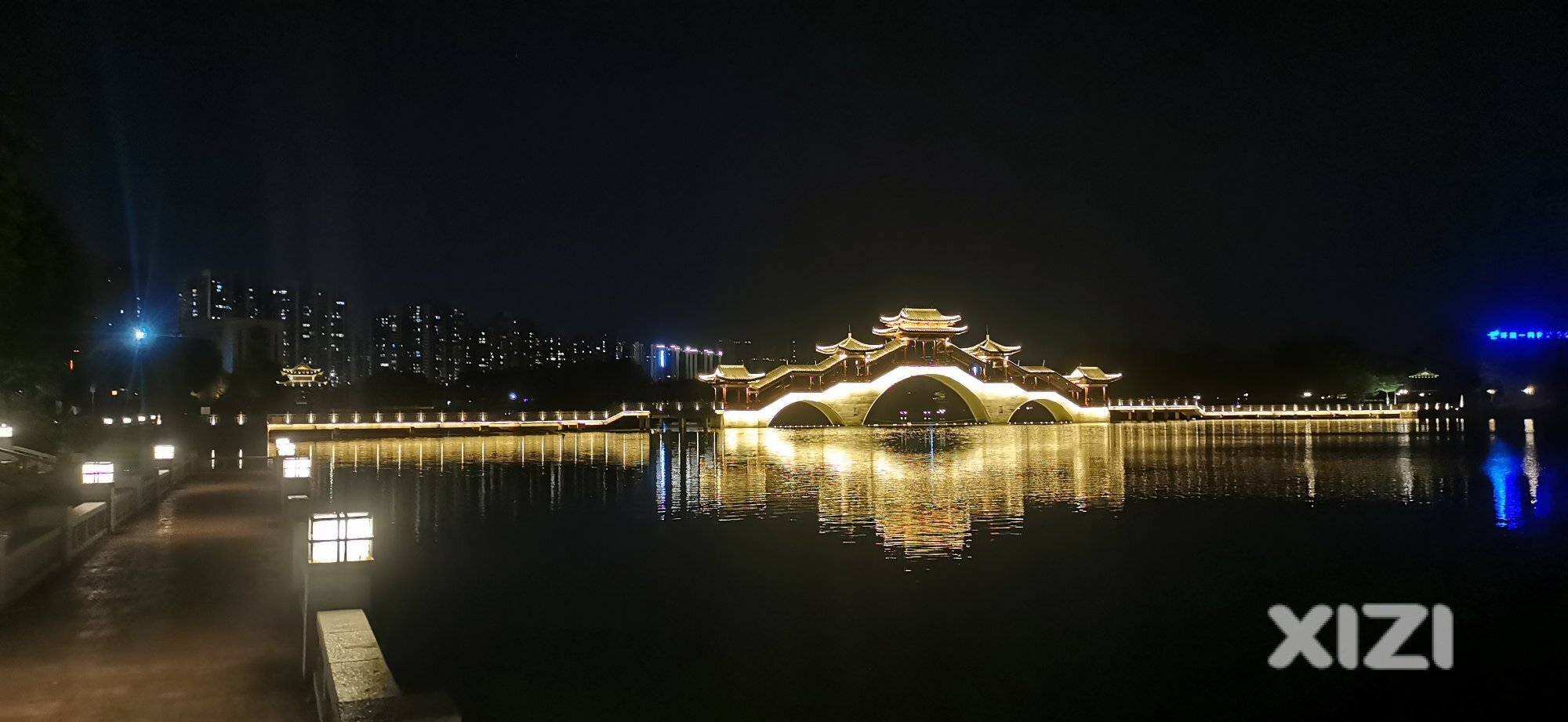 红楼滩金山湖公园夜跑