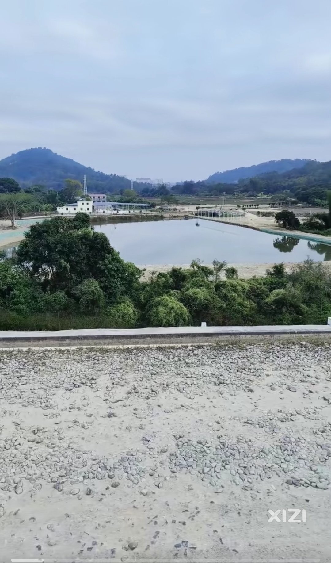 吉隆最大水库:江山水库。散步好地方