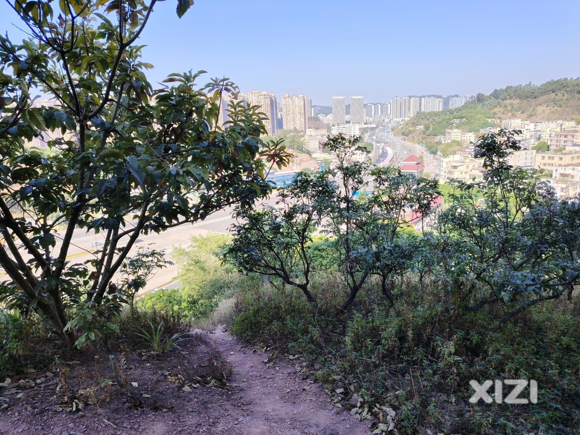 从嘉逸园上山到中科家园附近下山，游玩用时花了4小时