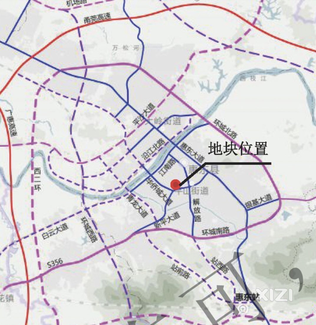 惠东最新路网规划图。环城西路和解放南路继续往南延伸到陈塘一带