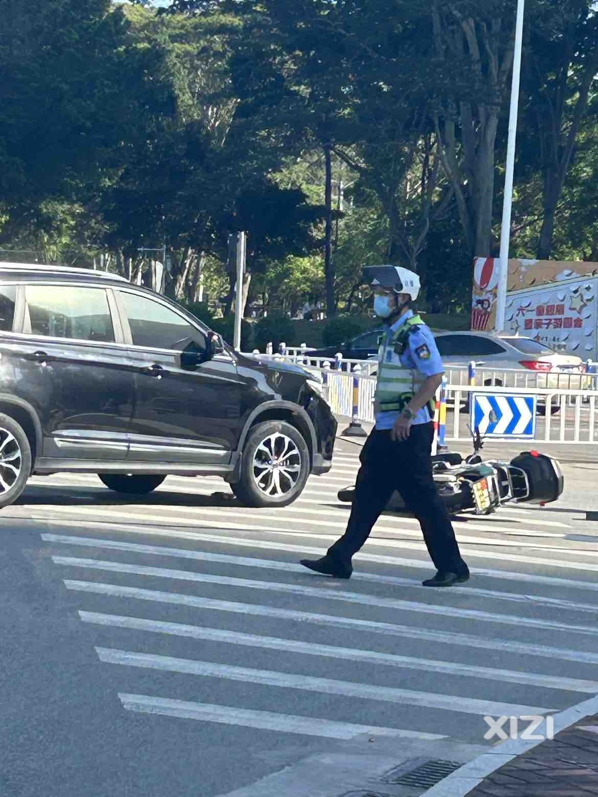 江北惠州大道发生交通事故