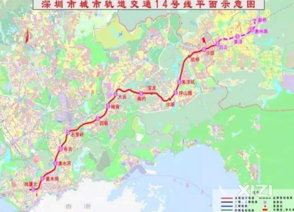 所以深圳地铁14号线当前50公里再往东延长15公里的惠州段是成立的