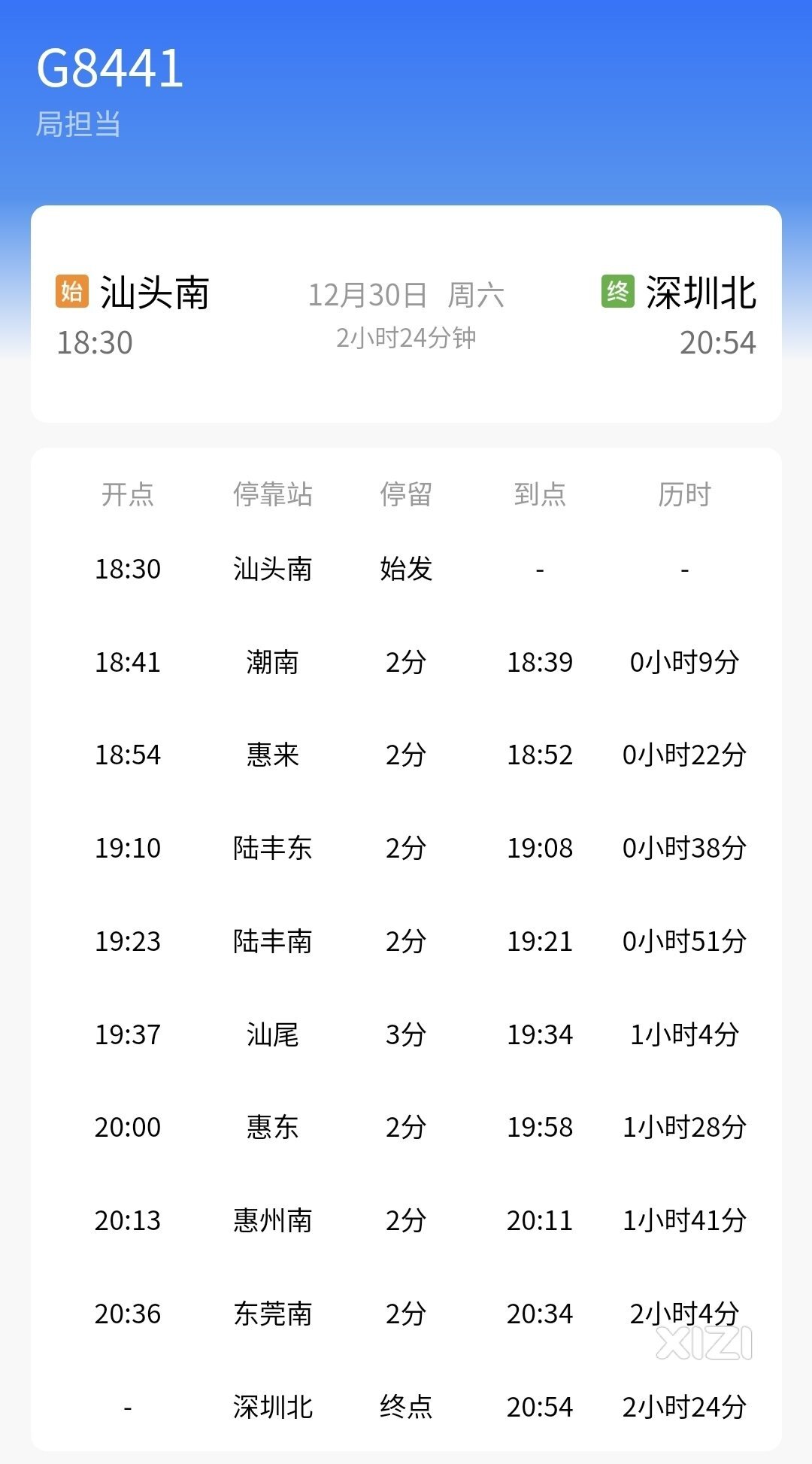 惠州南未来有到深圳北的班次