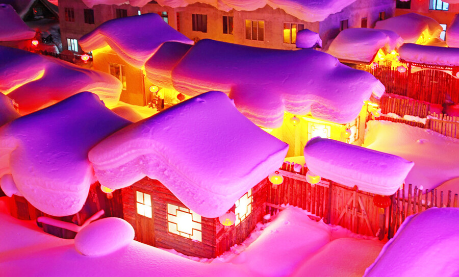 24年【东北雪乡全景5-7日 纯玩】哈尔滨亚布力雪乡长白山雾凇延吉