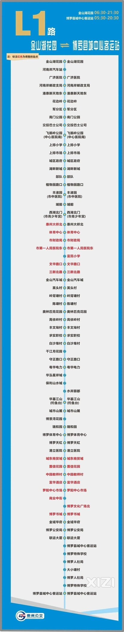 1月1日起，L1A、L1B优化走向，商业街全段终于通公交了