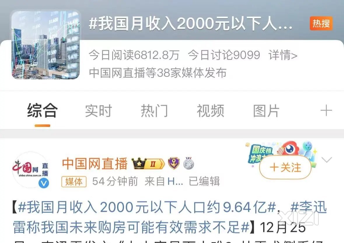 我国月收入2000元以下人口超9亿？西柚们焦虑被治好了吗