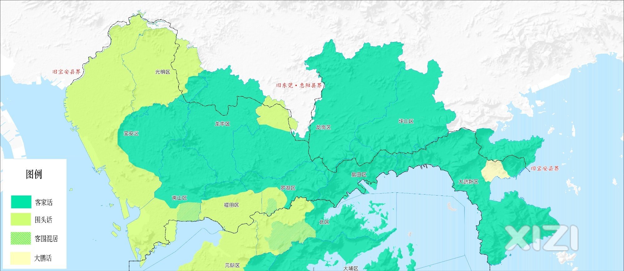 深圳、香港全部原住民中的客家人占比最大