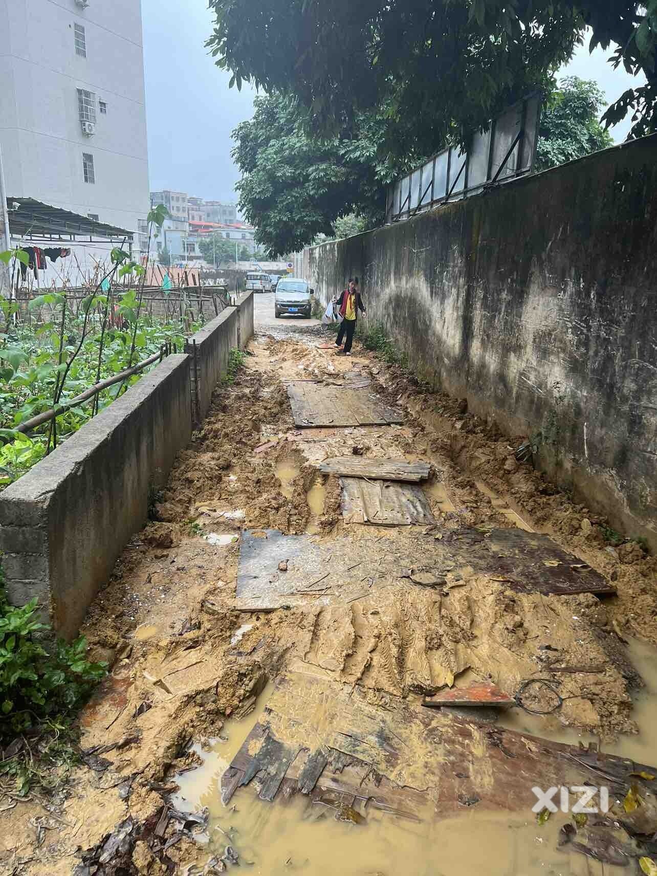 三栋镇中学，小学旁，