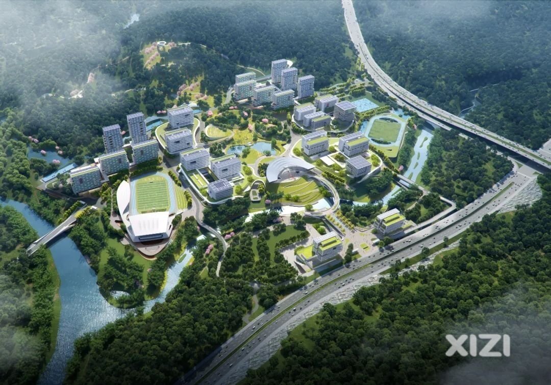 深圳职业技术大学傍山傍水，建成后，向惠东海丰等周边地区互相学习