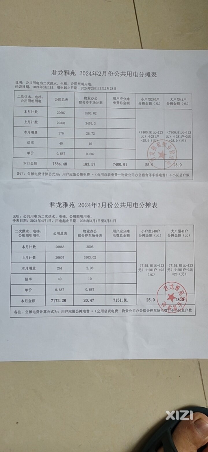 惠州市景信物业在君龙雅苑小区胡作非为