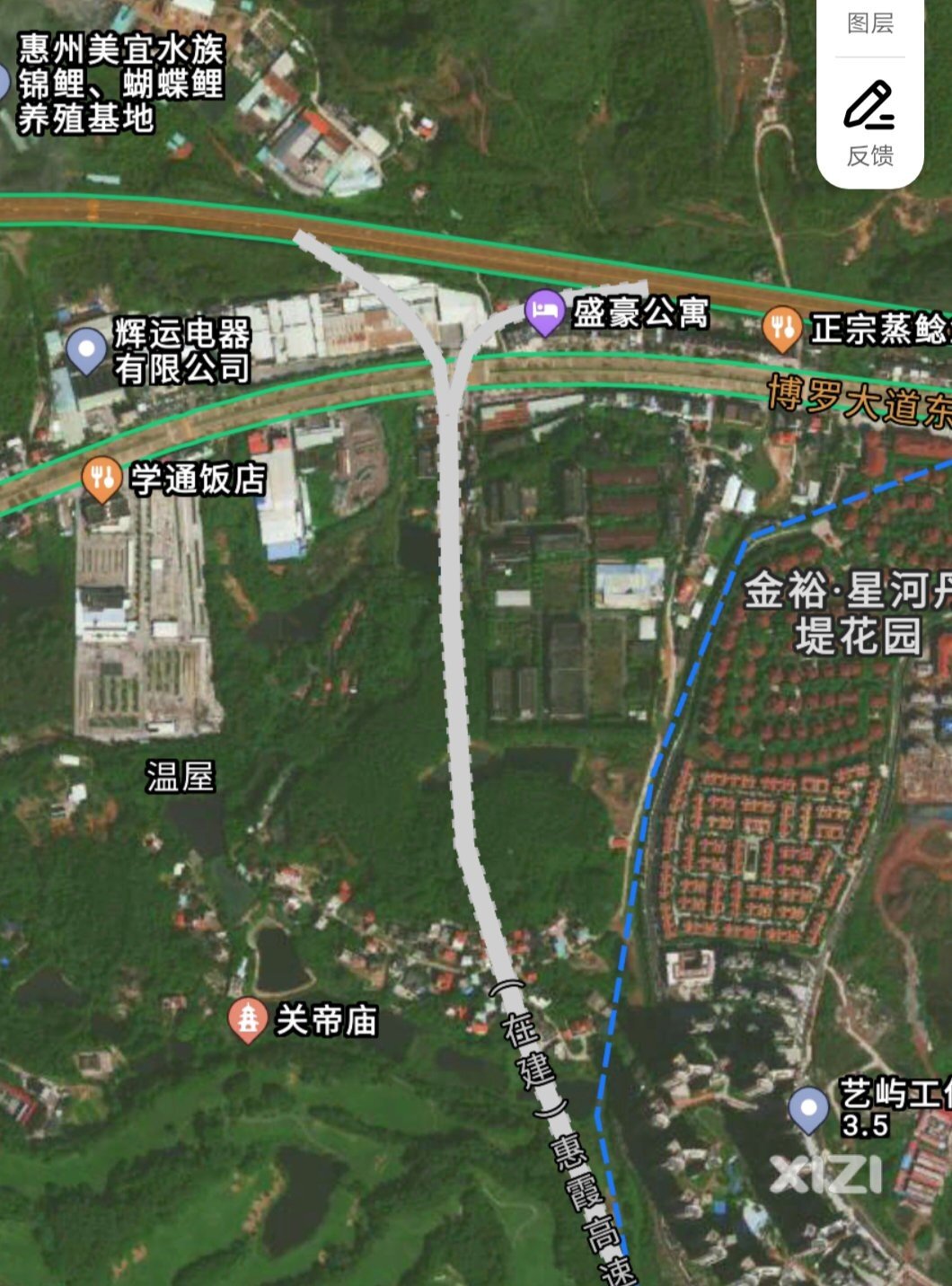 明明是从博罗起点。叫做“惠霞高速”是不对的。博霞高速才对