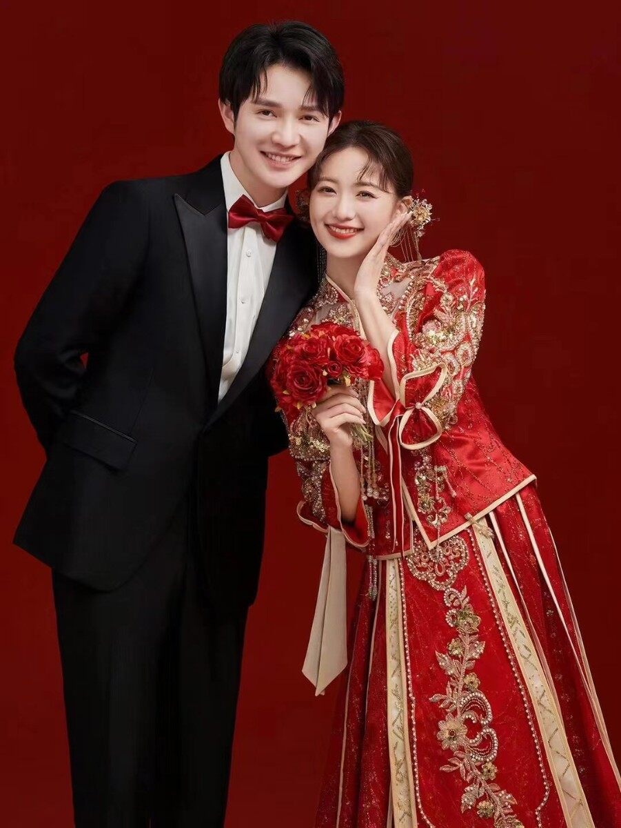 第一眼就爱上的新中式婚纱照❤️真的太甜啦