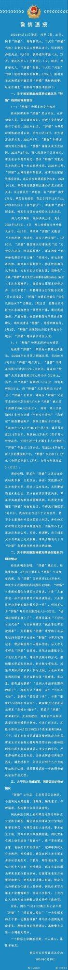胖猫事件的官方定调，