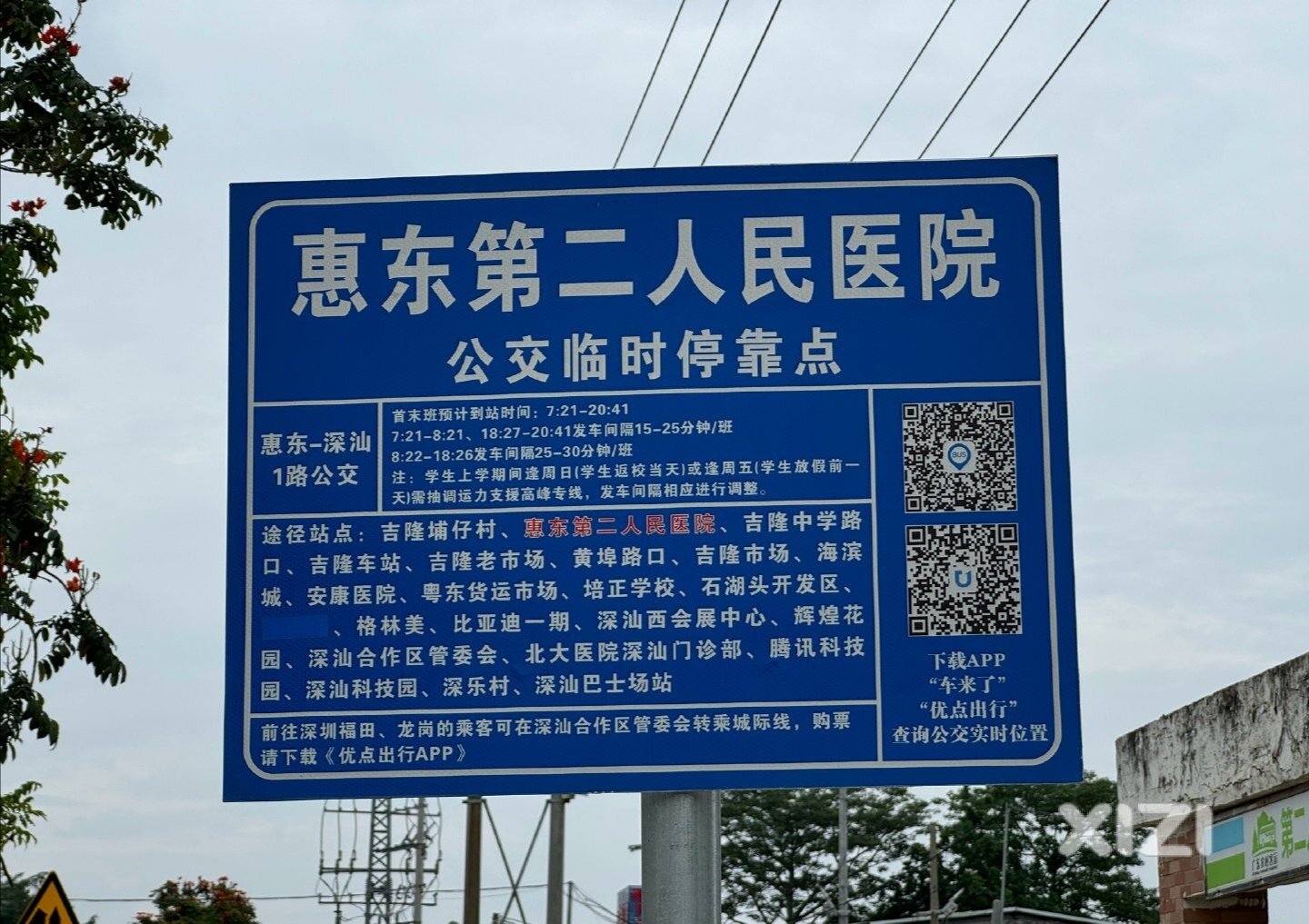 惠东深汕1路设立公交停靠站点