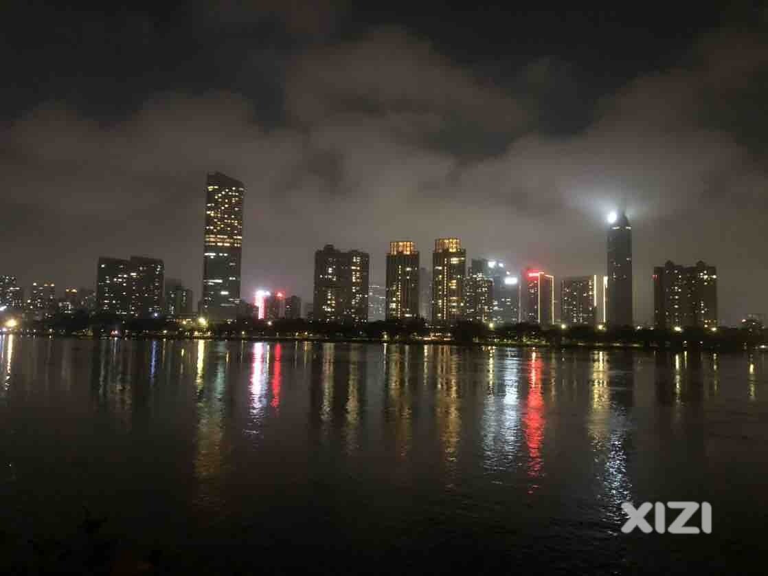 江北东江两岸夜里随逛