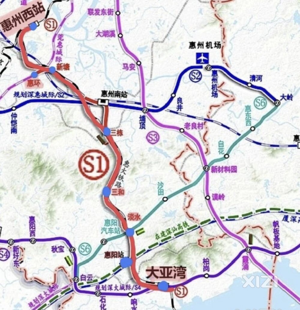 关于远期的惠东北站、惠东西站选址建议是这样才对。