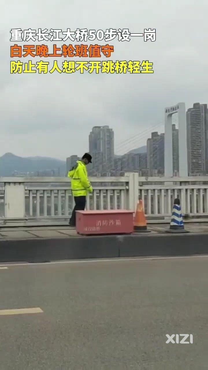 胖猫事件后，重庆长江大桥加强管理。