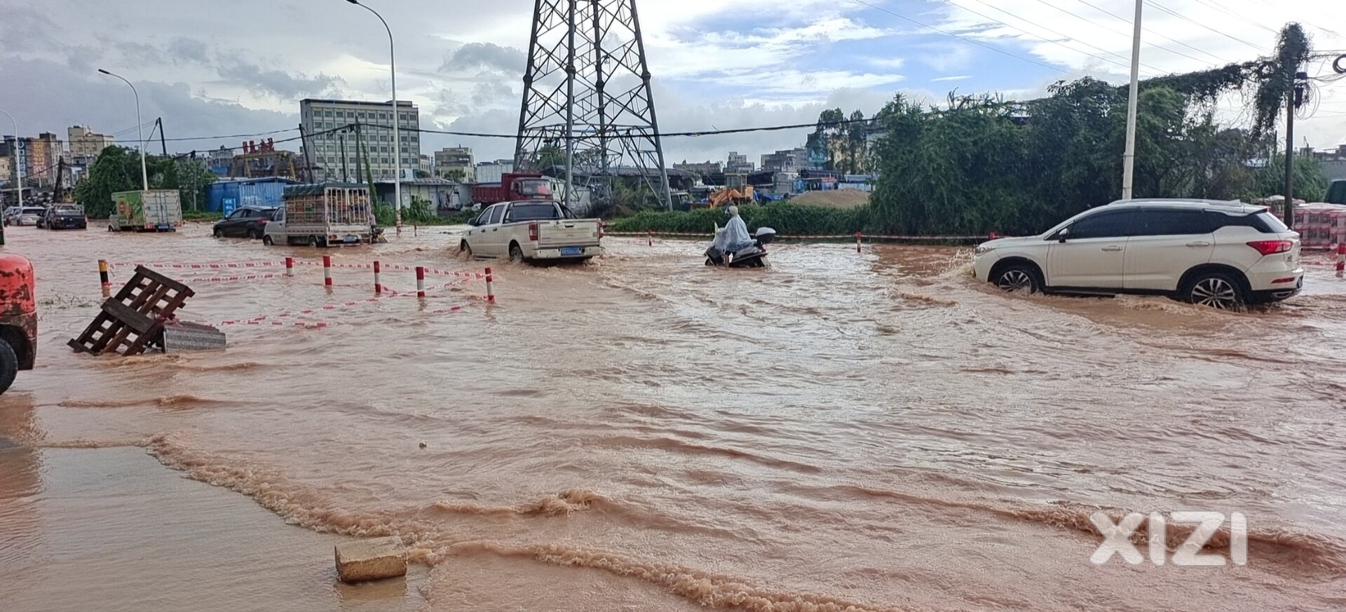 发大水，排不及时，