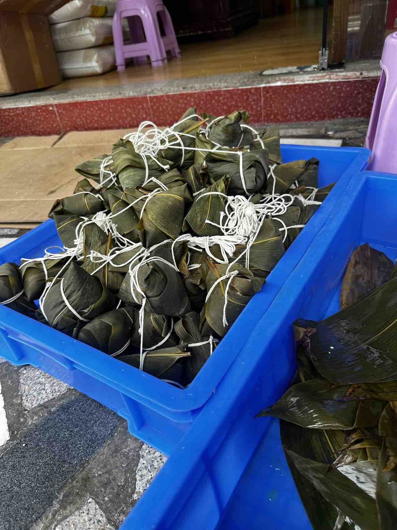 端午客家粽子，街边的劳作，纯收工天然味
