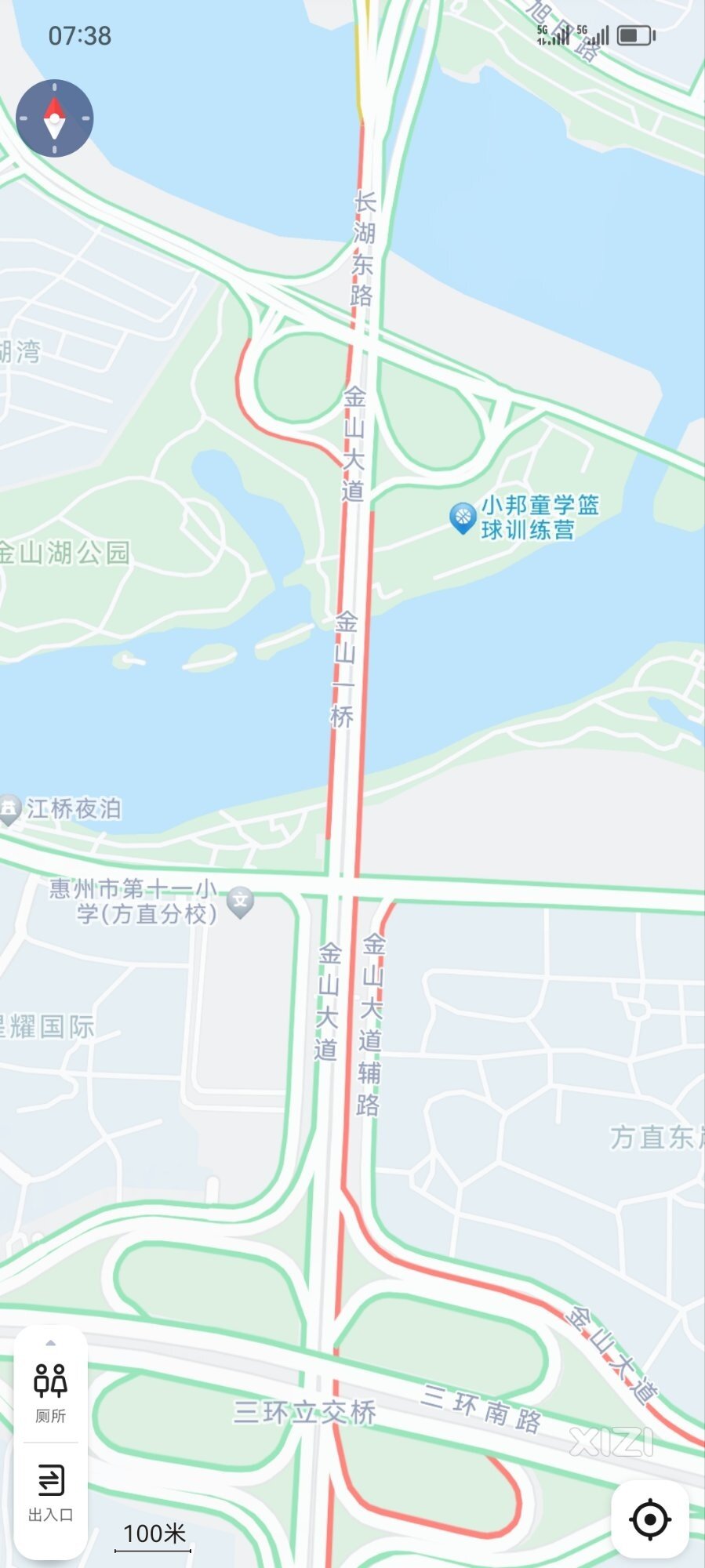 金山一桥发生交通事故