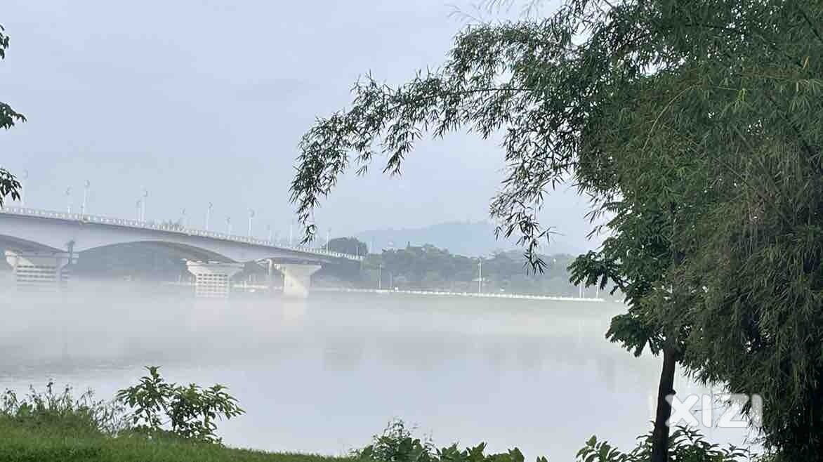 雾锁东江，美如仙境